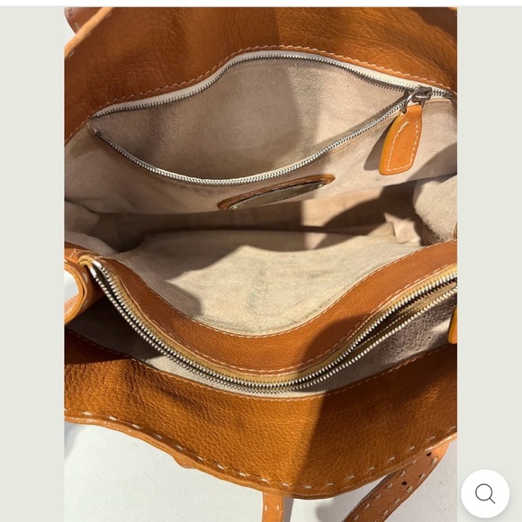 Fendi Selleria Hand-Stitched Leather Tote Roma Italia Limited Numbered Bag - Picture 4 of 12